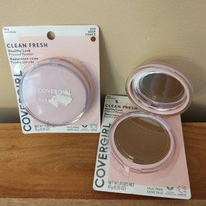 Lot of 2 CoverGirl Clean Fresh Pressed Powder 220 Deep